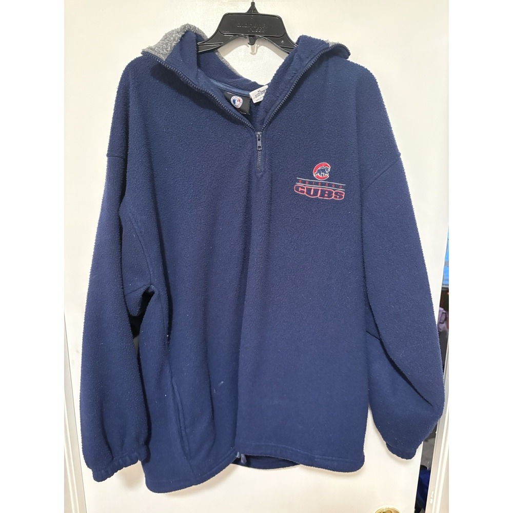 Vintage 1999 Chicago Cubs Quarter Zip Fleece Size XL